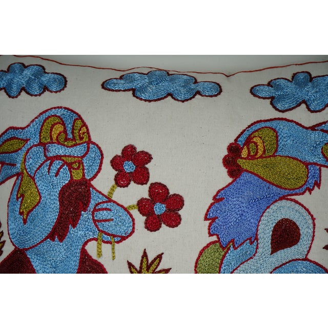 1990s Boho Rabbit Pillow Covers - A Pair For Sale - Image 5 of 5