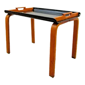 1940s Birch and Laminate Cafe Table Handled Coffee Table Attributed to Alvar Aalto