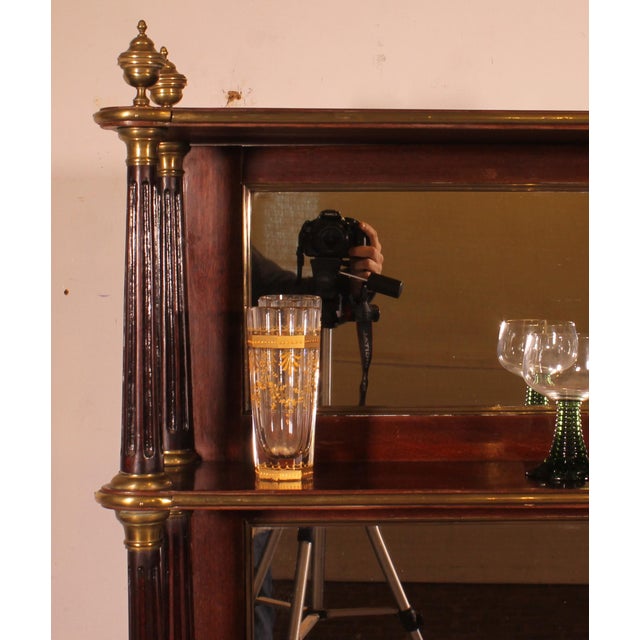 Louis XVI Display Cabinet in Mahogany For Sale - Image 5 of 15