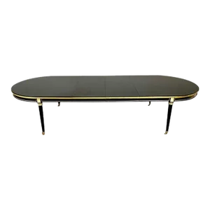 Monumental Louis XVI Hollywood Regency Dining Table, 15 Feet, Bronze Mounted