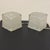 1990s Frosted Glass Iviken Ice Cube Table Lamps from Ikea, 1990s, Set of 2 For Sale - Image 5 of 7