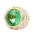 A striking cocktail ring featuring a captivating Paraiba Tourmaline. Weighing 5.99 carats, the stone boasts a vibrant...