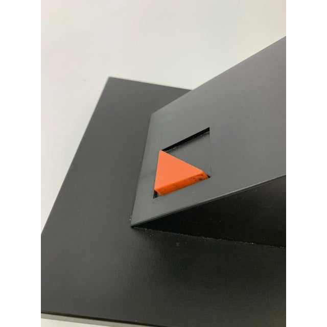 Black Zig Zag Desk Lamp, 1980s For Sale - Image 8 of 9