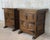 Spanish Walnut Nightstands with Iron Hardware - a Pair For Sale - Image 4 of 9