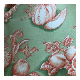 Tyler All Exclusive Green and Orange Fabric For Sale