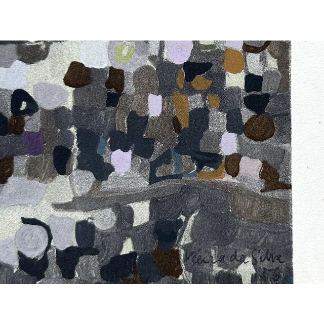 Maria Vieira Da Silva, Composition, 1956, Stencil For Sale - Image 4 of 5