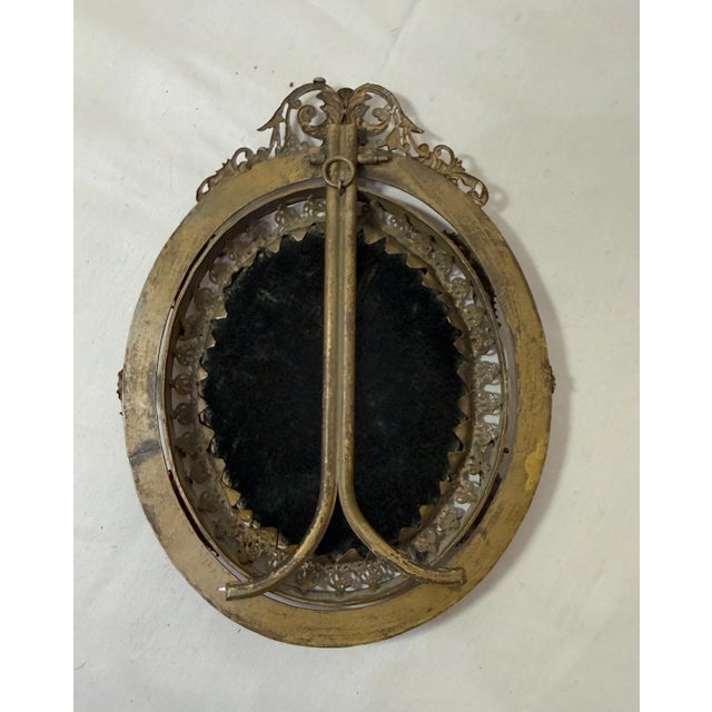 Antique 1800's Original Hand Painted Miniature Victorian Lady Portrait Framed For Sale - Image 11 of 11