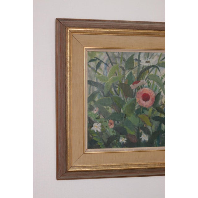 Lars Boethius, Flowers, 1960s, Oil on Panel, Framed For Sale - Image 5 of 15