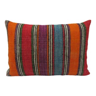 Striped Colorful Pillow Cover For Sale