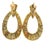 Vintage American 18k Gold 5 Carat Diamond Articulated Hoop Earrings, Pair For Sale - Image 10 of 14