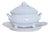 French Vintage Lallier à Moustiers Faïence Tureen & Underplate For Sale