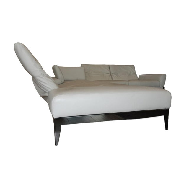 Roche Bobois Connexe Corner Sectional in Soave Leather - Gris Nuage For Sale - Image 13 of 17