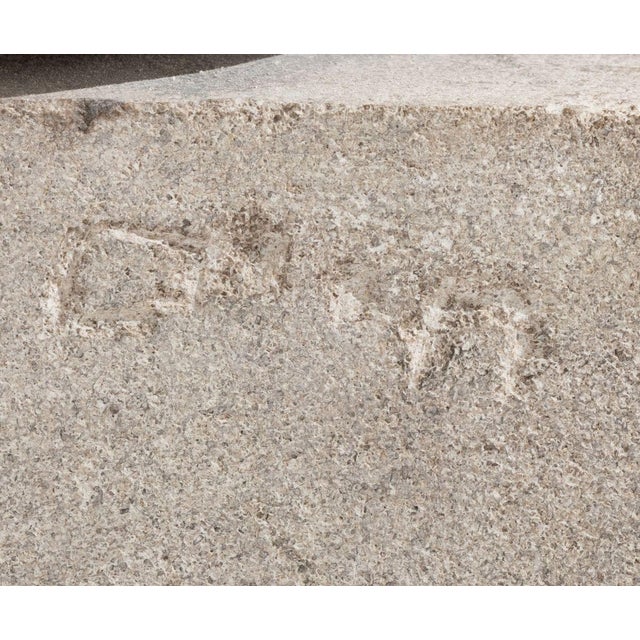 1960s Signed Modern Abstract Stone Sculpture, 1967 For Sale - Image 5 of 9