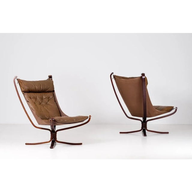 Produced by Vatne möbler in Norway, 1970s. Leather cushions in good condition with minor signs of usage. This piece is...