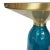 Modern Bellini Modern Ritz Glass Side Table in Blue For Sale - Image 3 of 5