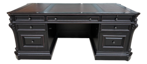 Hooker Furniture Telluride 76” Executive Desk With Wood Panels