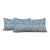 Blue and White Plaid Lumbar Pillows - A Pair For Sale