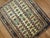 Early 20th Century Rare Small Square Traditional Beige Blue Rust Vintage Caucasian Shirvan Rug For Sale - Image 5 of 6
