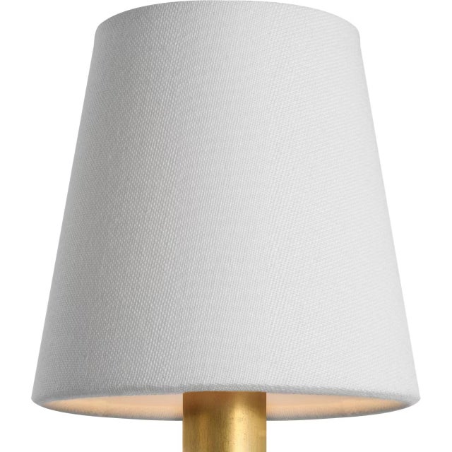 Transitional Visual Comfort Signature 5" Linen Soft Empire Shade For Sale - Image 3 of 3