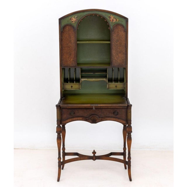 Louis XVI Style Paint-Decorated Secretaire For Sale - Image 4 of 10