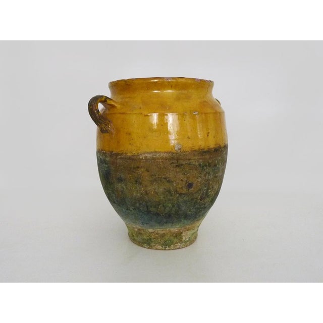 Yellow Glazed Preserve Jar, Pyrenees, Southwest France, 19th Century For Sale - Image 3 of 11