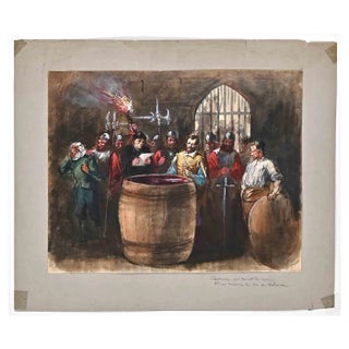 Charles Amelot, Richard III, Original Drawing, Early 19th-Century For Sale