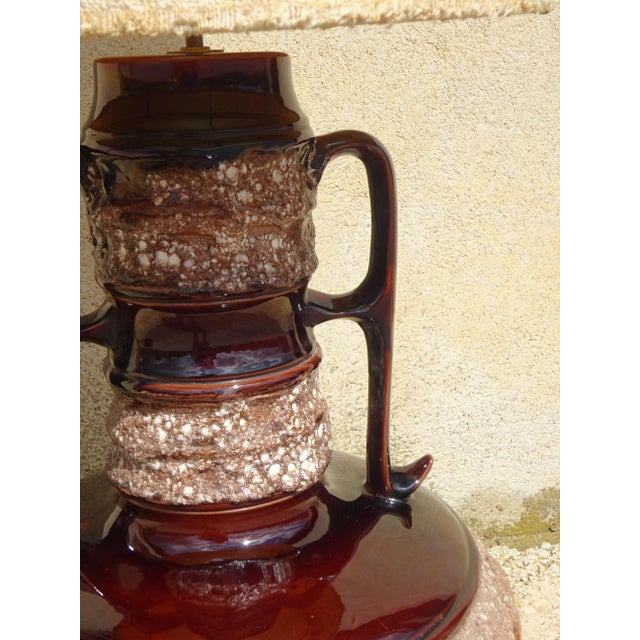 Textile Large Vintage Floor Lamp, 1960s For Sale - Image 7 of 12