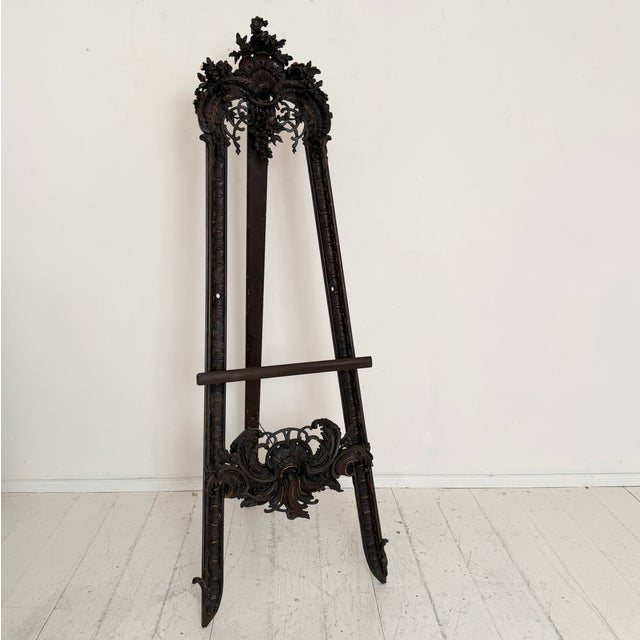 French Rococo Revival Molded Plaster Display Easel, 1880s For Sale - Image 14 of 14