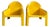 Yelllow Model 4794 Lounge Chairs by Gae Aulenti for Kartell, 1974, Set of 2 For Sale