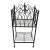 Mid-Century Boho Chic French Style Fluer De Lis Folding Iron Plant Stand With Two Tiers For Sale