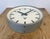Gray Industrial Grey Factory Wall Clock from Pragotron, 1960s For Sale - Image 8 of 18