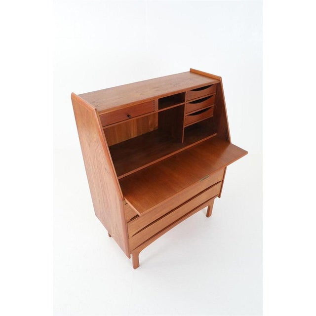 Danish Teak Secretary from Bernhard Pedersen & Søn, 1960s For Sale - Image 6 of 18