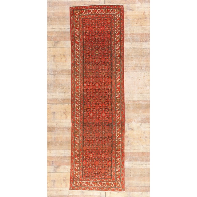 Antique Persian Malayer Rug Runner, 03'02 X 11'00 For Sale - Image 10 of 10