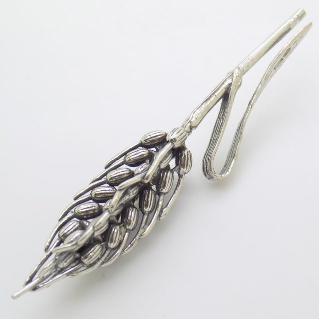 1980s Vintage Italian Handmade Silver 800 Ear of Corn Figurine, Arezzo, 1980s For Sale - Image 5 of 10