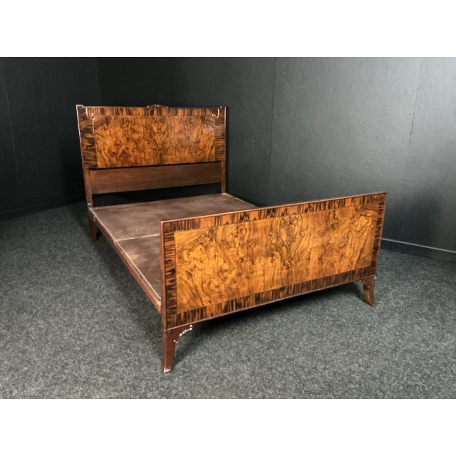 Art Deco Queen Size Bed, 1935 For Sale - Image 3 of 7