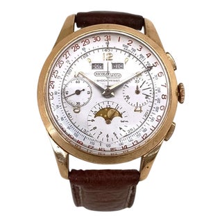 Nicolet Moon Phase Chronograph, 1950-59 For Sale