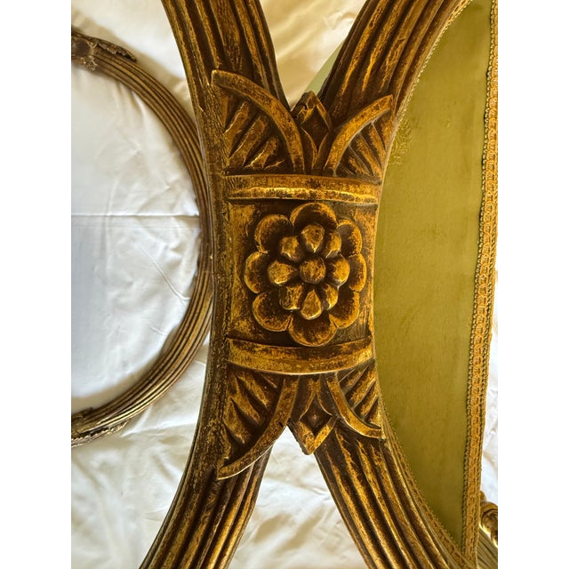 Wood Mid Century Pair of French Regency Benches For Sale - Image 7 of 15