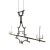 This visually striking double-ended long pendant light exquisitely blends classic French bamboo elements with Eastern...