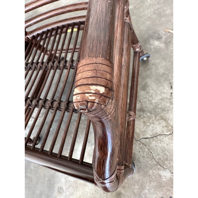 2000s Pair of McGuire Target Back Chairs For Sale - Image 9 of 11