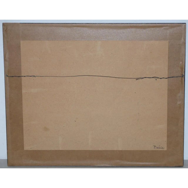 Impressionist Vintage "Bahia, Brazil" Impressionist Watercolor C.1940s For Sale - Image 3 of 4