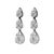 Sensational illusion set natural diamond earrings with the look of pear diamonds. High jewelry by Alexander Beverly Hills....