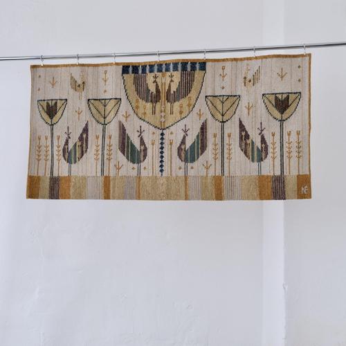 Mid-Century Modern Wool Wall Tapestry by Éva Németh For Sale - Image 5 of 6