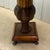 Wood 1980s Maitland-Smith Attributed Burnt Bamboo Drop-Leaf Table With Brass Feet For Sale - Image 7 of 12