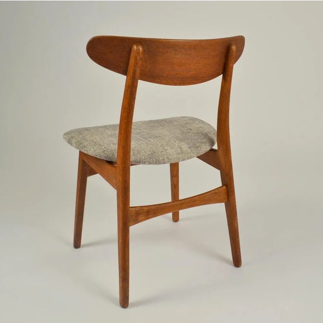 Brown Oak Ch30 Dining Chairs attributed to Hans J. Wegner for Carl Hansen & Son, 1954, Set of 4 For Sale - Image 8 of 13
