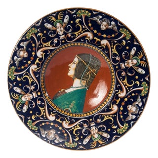 Art Deco Plate from Fratelli Minardi Faenza, 1920s For Sale