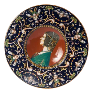 Art Deco Plate from Fratelli Minardi Faenza, 1920s