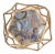 Modern Geometric Accent Table in Multi & Gold For Sale - Image 3 of 8
