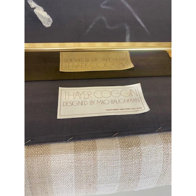 Textile Thayer Coggin designed by Milo Baughman Mid-Century Modern Chairs For Sale - Image 7 of 7