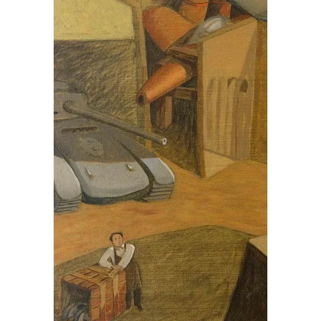 Oil on canvas realized by Alberto Gallerati (b. 1945) in 1970s. Hand signed. Very good condition. This piece is attributed...