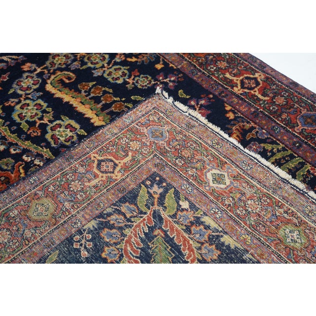 Antique Mohajeran Sarouk Rug 4'5'' X 6'8'' For Sale - Image 10 of 10